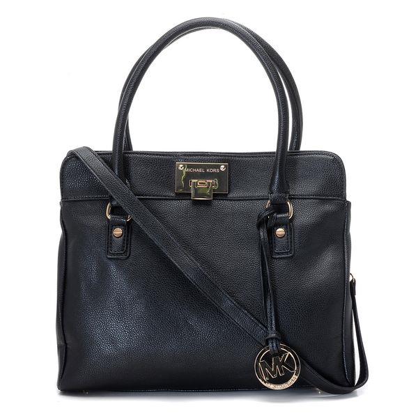 michael kors astrid large satchel svart skinn Salg Virksomhet bbde1